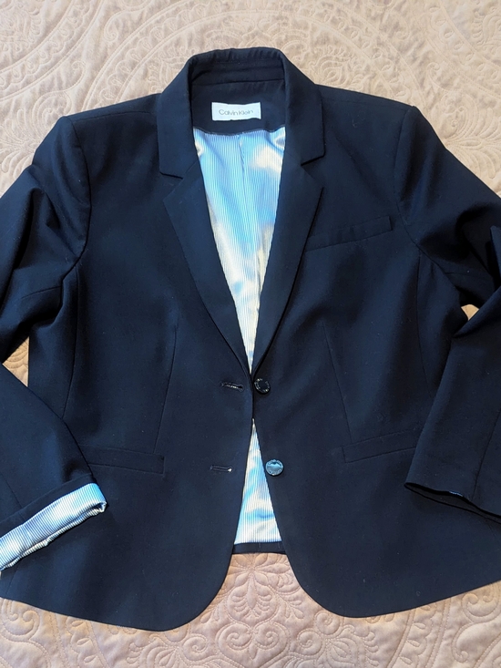 Calvin Klein Jackets & Blazers - Calvin Klein Navy Blue Women's Blazer